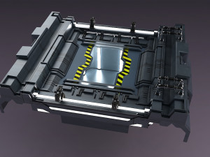 Science Fiction Strobe work platform capsule cabin deck Model 3D