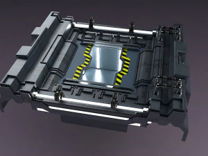 Science Fiction Strobe work platform capsule cabin deck 3D Model