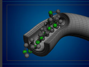High quality blood cells model carrying of blood cells 3D Model
