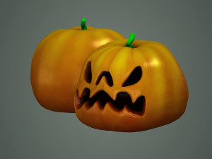 Halloween Monster Pumpkin 3D 모델