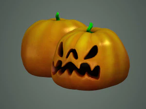 Halloween Monster Pumpkin 3D Model