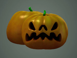 Halloween Monster Pumpkin 3D Model