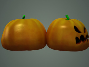 Halloween Monster Pumpkin 3D 모델