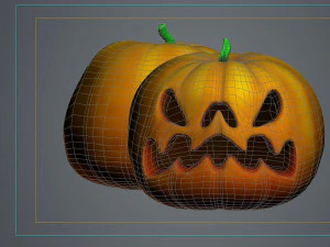 Halloween Monster Pumpkin 3D Model