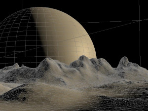 Alien Mountains glacier peaks alien mountains alien landscapes 3D Модель