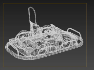 Bumper cars playground Kart entertainment equipment Kart Model 3D Model