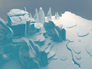 Cartoon ponds lakes Lotus leaf park water features Lotus Model 3D