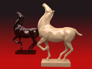 3D Ceramic Horse Sculpture ancient cultural relics 3D Model