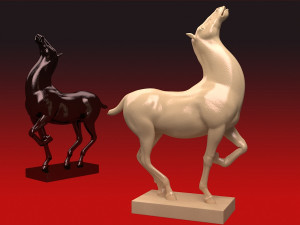 3D Ceramic Horse Sculpture ancient cultural relics 3D 模型