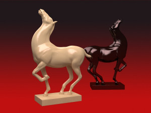 3D Ceramic Horse Sculpture ancient cultural relics 3D 模型