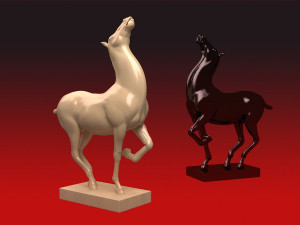 3D Ceramic Horse Sculpture ancient cultural relics 3D 模型