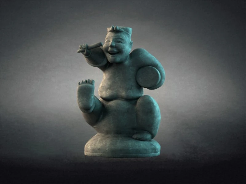 Rap Figurines clay figurines artifacts drummers 3D Model .c4d .max .obj .3ds .fbx .stl .blend 