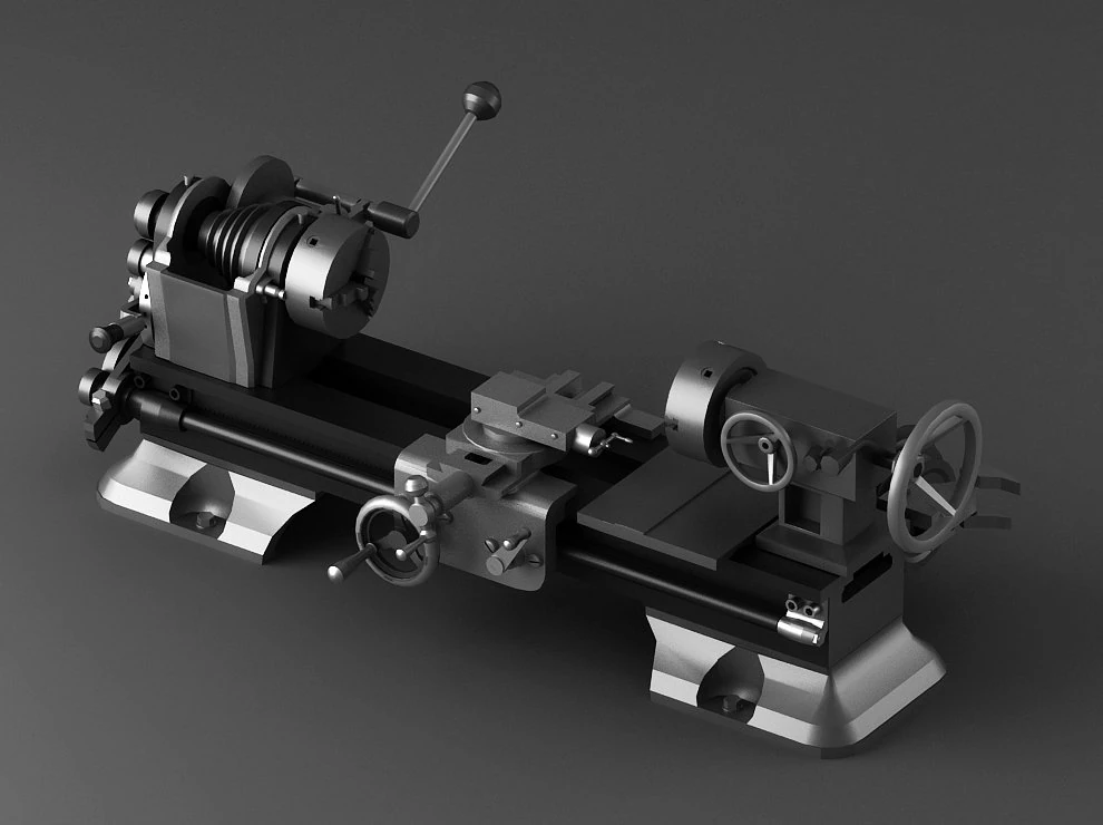 Drill Press drilling workshop factory power 3D Model .c4d .max .obj .3ds .fbx .stl .blend