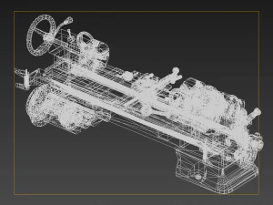 Drill Press drilling workshop factory power 3D Model