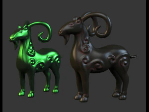 Украшение овец, ремесленная современная скульптура статуи 3D Модель