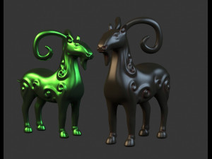 Sheep Decoration handicraft modern Statue Sculpture Modelo 3D