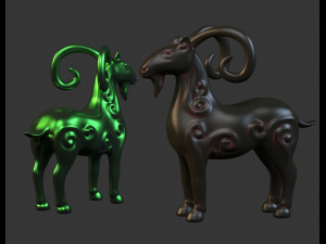 Sheep Decoration handicraft modern Statue Sculpture Modelo 3D