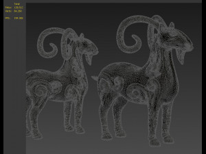 Sheep Decoration handicraft modern Statue Sculpture Modelo 3D