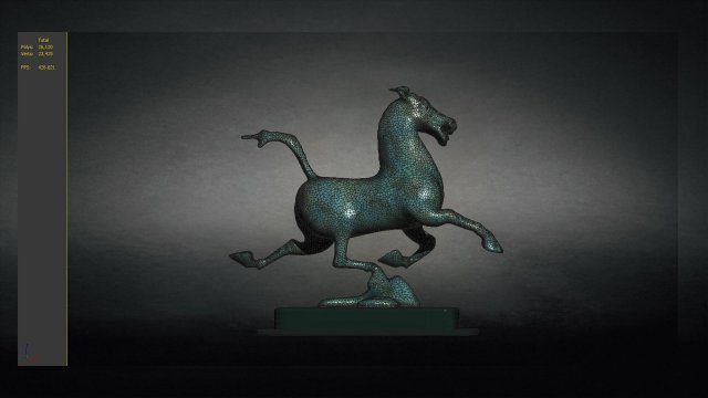 Flying horse treading swallow sculpture horse animal figurine statuette accessory 3D मॉडल .c4d .max .obj .3ds .fbx .stl .blend 