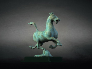 Flying horse treading swallow sculpture horse animal figurine statuette accessory 3D मॉडल