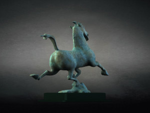 Flying horse treading swallow sculpture horse animal figurine statuette accessory 3D मॉडल