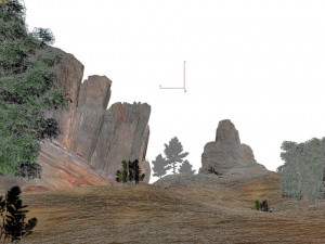 Sand Grass Dune desert landscape sahara wilderness area terrain mountain 3D Model