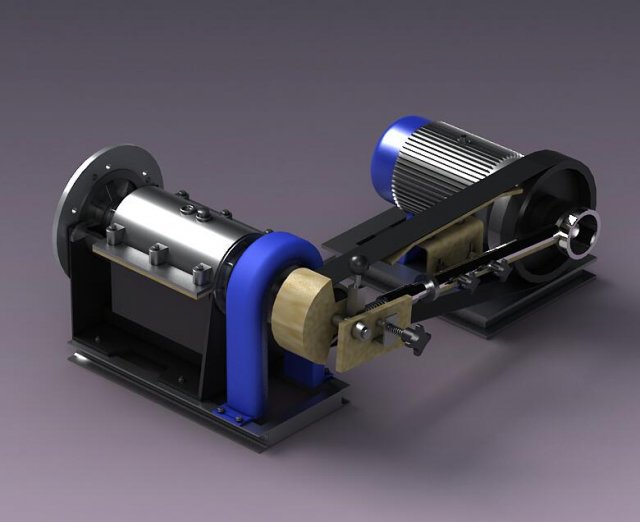 Electric motor electrical induction engine machine industrial rotation 3D 模型 .c4d .max .obj .3ds .fbx .stl .blend 