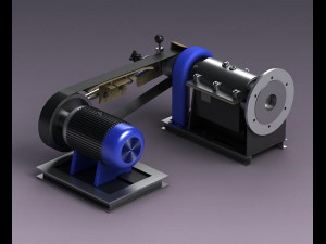 Electric motor electrical induction engine machine industrial rotation 3D 模型
