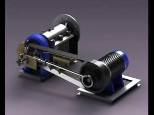 Electric motor electrical induction engine machine industrial rotation 3D 模型