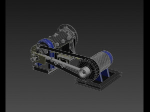 Electric motor electrical induction engine machine industrial rotation 3D 模型