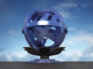 Sculpture statue plaza modern Realistic exterior furniture vintage antique retro 3D मॉडल