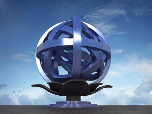 Sculpture statue plaza modern Realistic exterior furniture vintage antique retro 3D मॉडल