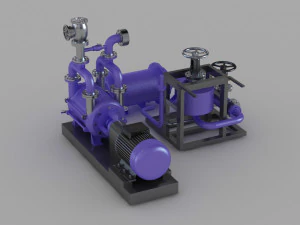 Шлифовальный завод, детали двигателя, электрический индукционный двигатель 3D Модель