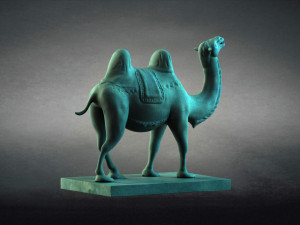Cultural Relics Camel ancient unearthed sculpture cerami 3D Model