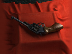 Revolver bullet cartridges cylinder handgun Modelo 3D