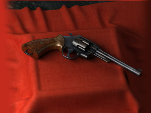 Revolver bullet cartridges cylinder handgun Modelo 3D