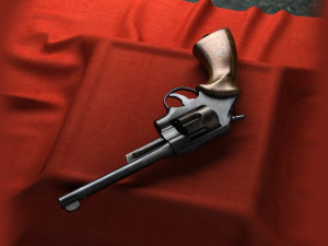 Revolver bullet cartridges cylinder handgun Modelo 3D