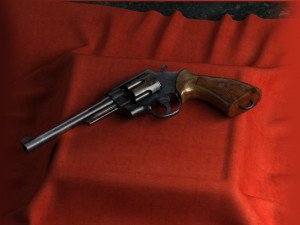 Revolver bullet cartridges cylinder handgun Modelo 3D