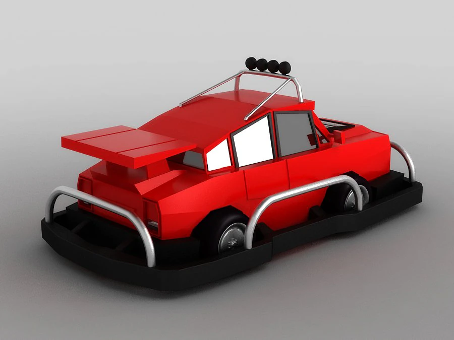 Player low poly go Land Vehicle racing kart race Assets deluxe 3D Model .c4d .max .obj .3ds .fbx .stl .blend 