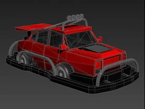 Player low poly go Land Vehicle racing kart race Assets deluxe 3D Model