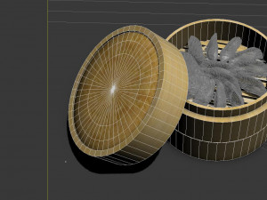 China in food kind dumplings buns pies delicacies 3D Model