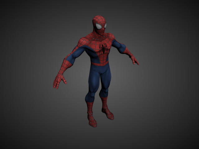 spider man Modelo 3D .c4d .max .obj .3ds .fbx .stl .blend 