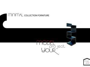 muebles de colecci&oacute;n m&iacute;nima - modelo 1 Modelo 3D