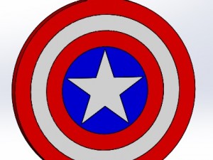 captain america 3D-printmodel