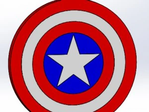 Capit&atilde;o Am&eacute;rica Modelo de Impressão 3D