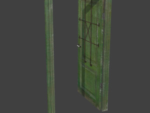 door old pbr Modelo 3D
