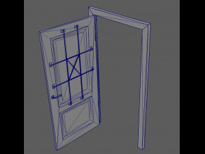 door old pbr Modelo 3D