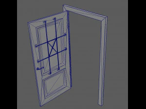 door old pbr 3D Model