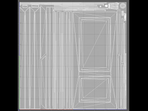 door old pbr Modelo 3D