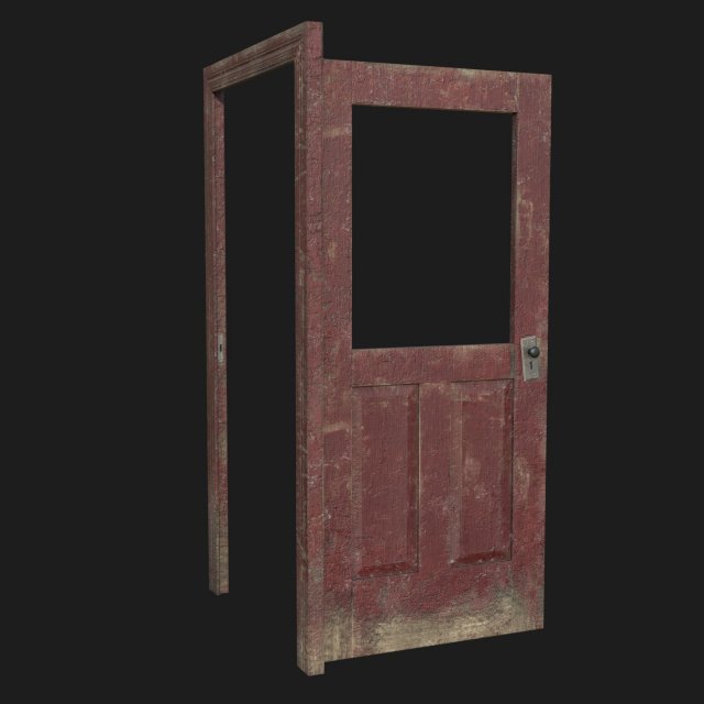 door old 2 pbr Modelo 3D .c4d .max .obj .3ds .fbx .stl .blend 